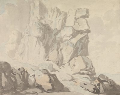 Tintagel Castle by Thomas Rowlandson